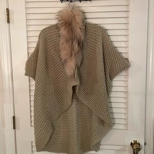 Linda Richard’s Luxury Mohair Fox Hair Open Cream Sweater